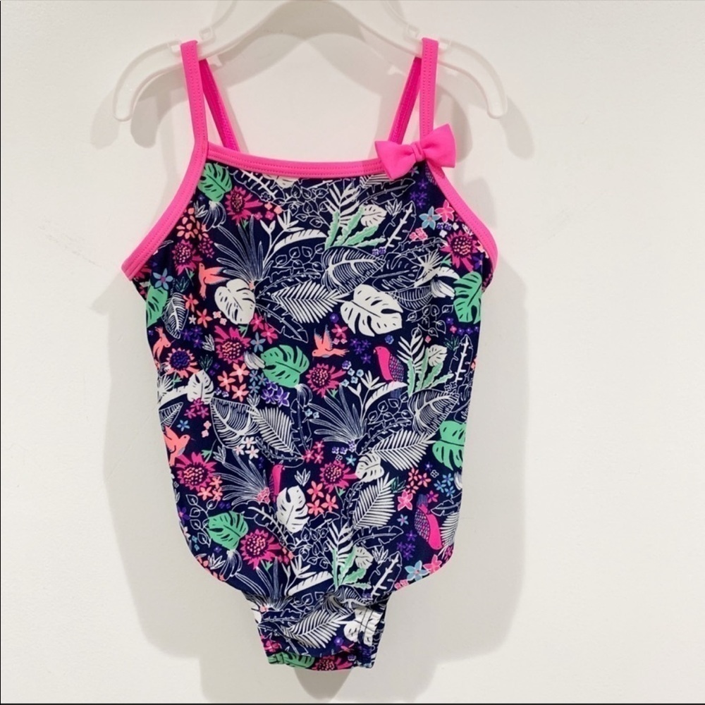 OshKosh B’gosh Floral one piece swimsuit Sz 18M
